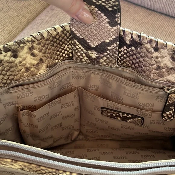 Michael Kors Snakeskin Purse - Picture 7 of 10